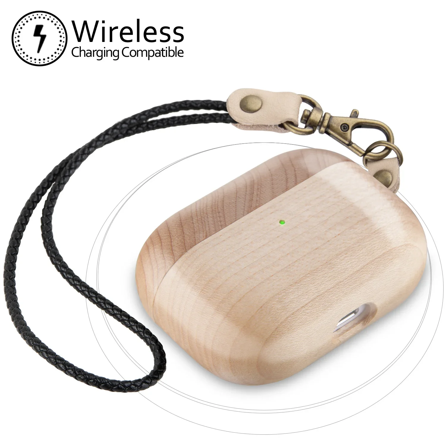 Premium Wood Earpods Case For Airpod Pro 2 Solid Wood Shell Case Portable Shell For Airpod 3 1 2 Accessories Cherry Maple Walnut