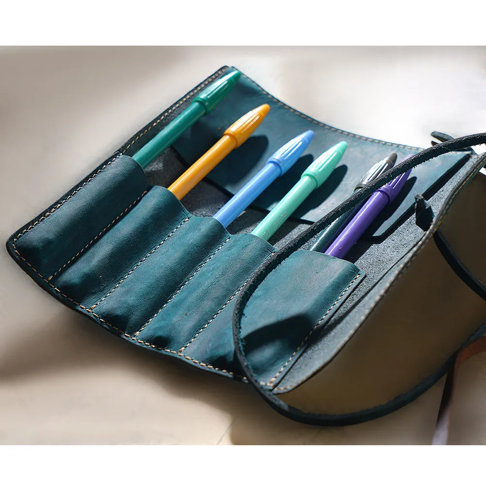 vintage-sky-blue-retro-pen-pouch-handmade-roll-pen-case-holder-for-fountain-ballpoint-rollerball-pens