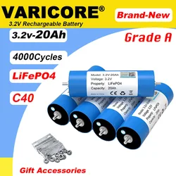 VariCore 3.2V 20Ah Battery LiFePO4 phosphate Cell for 4S 12V 24V Motorcycle Car motor batteries Modification Grade A TAX FREE