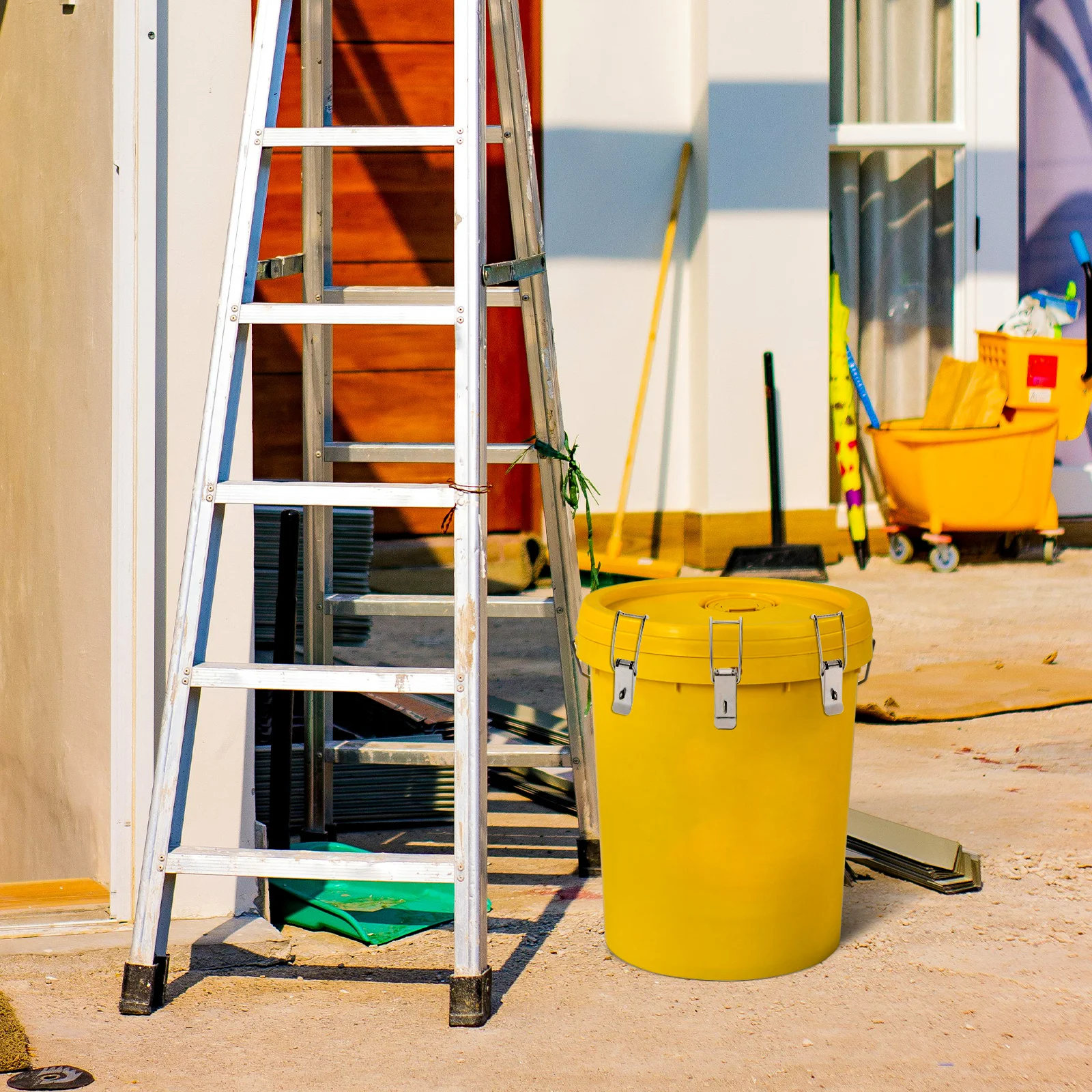 6 Stuks Rvs Lente Geladen Klink Haak Voor Deur Kast Poort Ijzeren Drum Gereedschapskist Watertank Eendenbek Catch sluiting