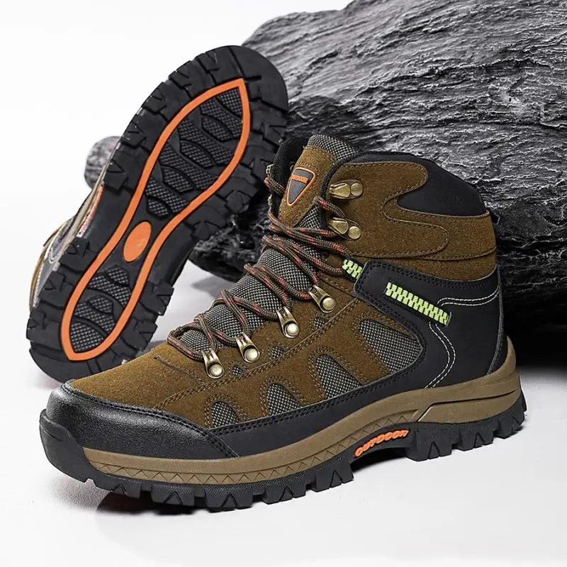 

Hiking Shoes Men Boots High-Top Fashion Comfortable Durable Non-Slip Sole Lace-Up Camouflage Outdoor Men Shoes
