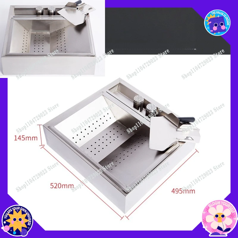 Hot-selling high-quality console French fries station French fries slot box oil filter oil control burger shop special tools