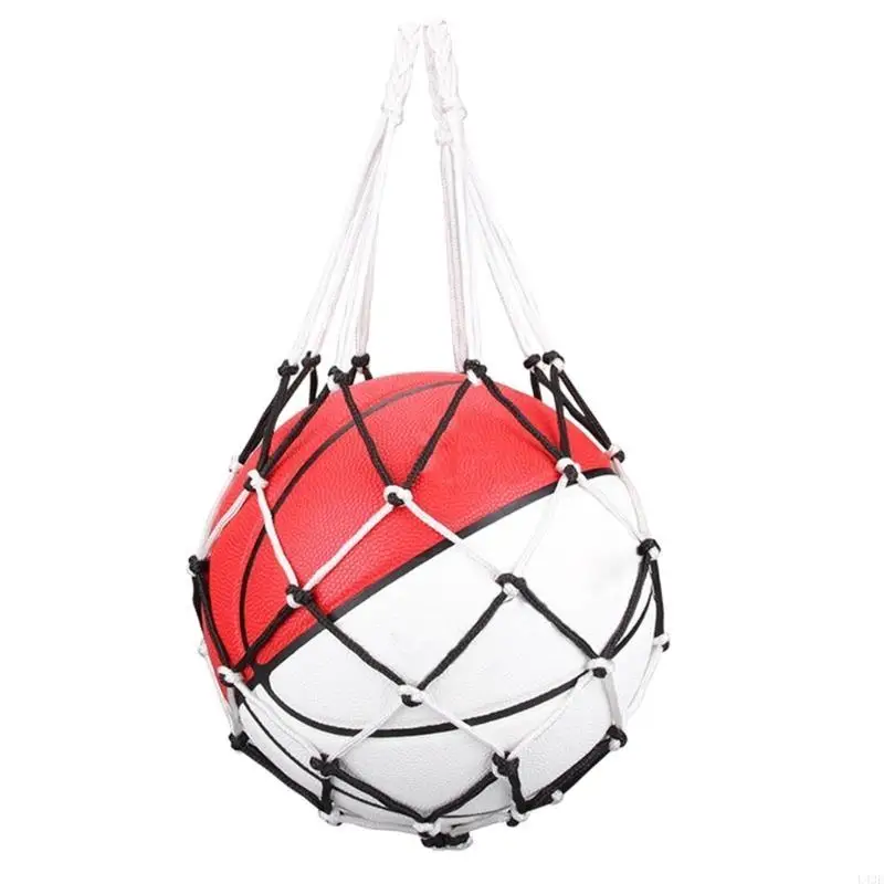 Football Net Bag Nylon Ball Storage Bag Single Ball Carrying Bag Outdoor Sport 
