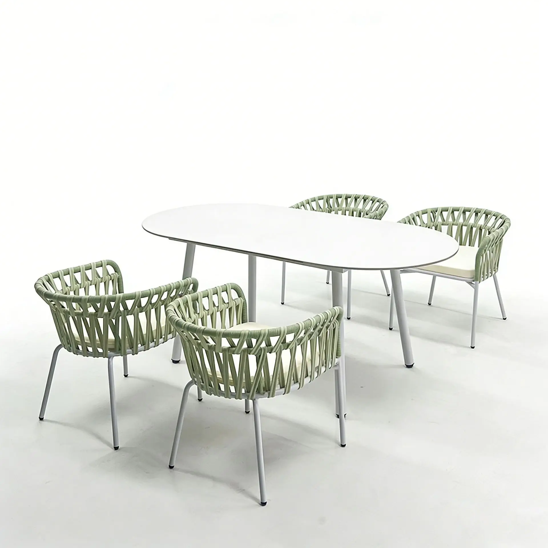 

Outdoor tables and chairs patio balcony rope rattan chair wind outdoor leisure rattan chair waterproof and sun protection