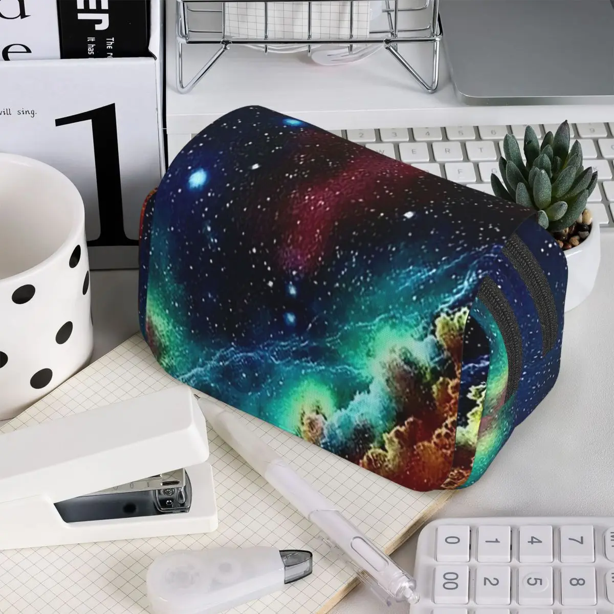 Constellation Star Clusters Galaxies Halloween Pencil Case for Kids School Pen Box Pencil Bag Stationery Supplies Pen Holder Bag