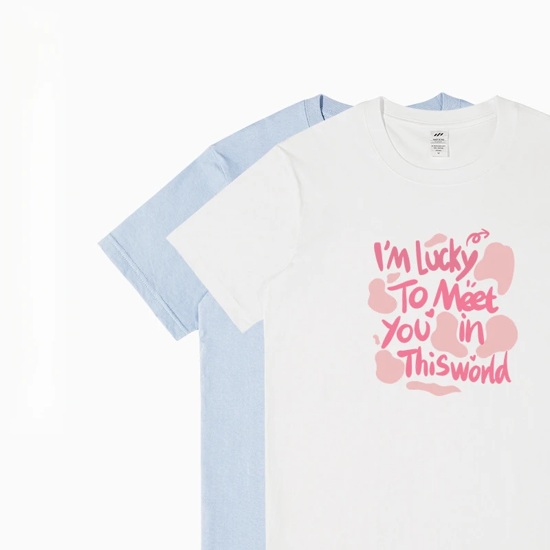 

Корейские модные футболки с буквенным принтом, женские летние футболки с короткими рукавами и круглым вырезом, повседневная свободная хлопковая женская одежда