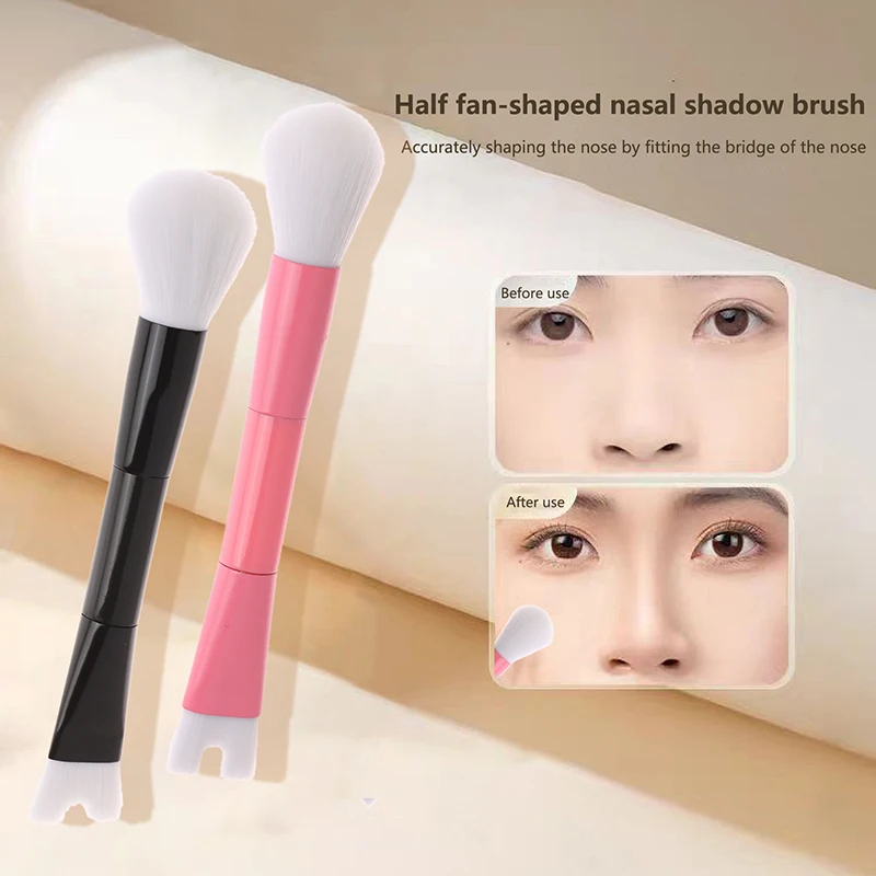 

Double Head Nose Shadow Brush Angled Contour Makeup Brushes Eye Nose Silhouette Eye Shadow Cosmetic Concealer Brush