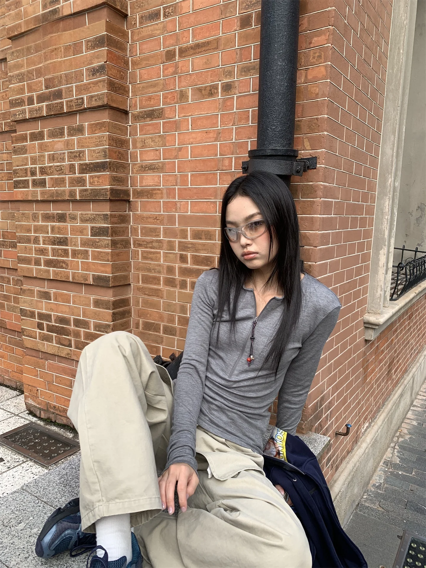 

Sp at Korean Sle Silk Wool Long Sve Base irt f Zipper Slim Fit Women's T-irt Inner Wear Autumn Winter Top