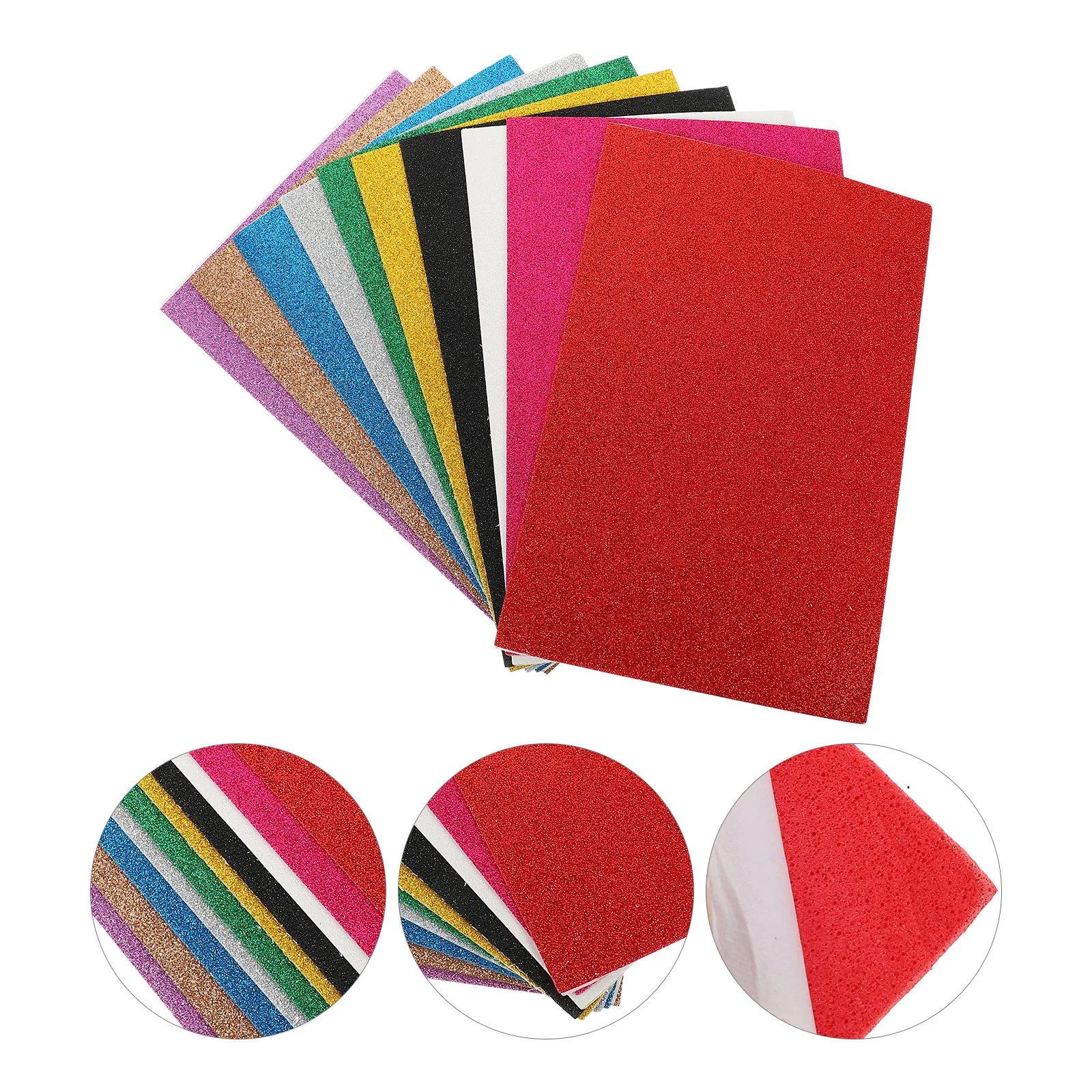 

10 Sheets Eva Sticker Decorative Foam Handcraft Supply Multi-function Foams Paper Decorate for Gift DIY Accessory