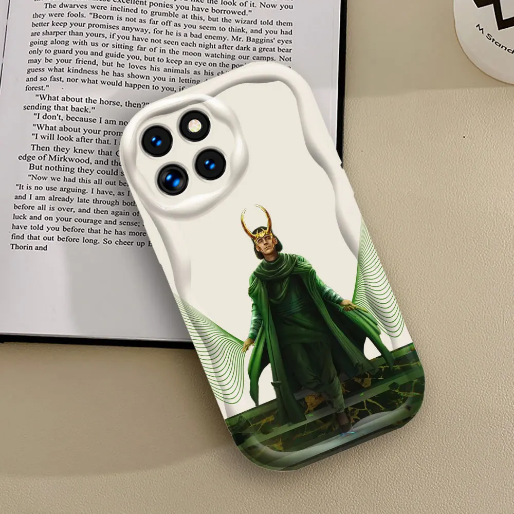 เคสโทรศัพท์ Marvel LOKI ลาย God of Time สำหรับ Xiaomi Mi 14 12 11 poco X6 X5 X4 X3 M6 M4 M3 F4 F3 Pro GT NFC Lite C61 C31ฝาครอบคลื่น3D