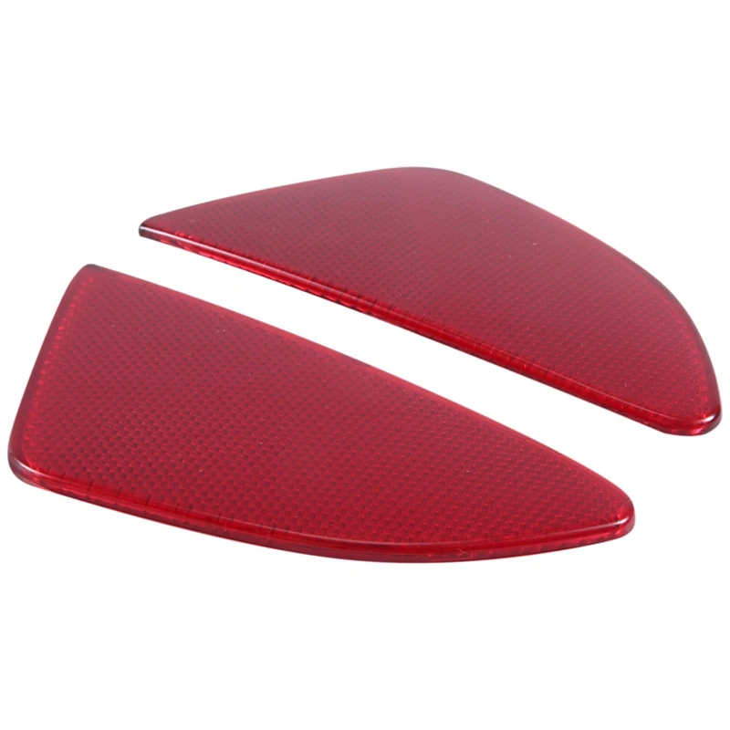 Car Styling ABS Plastic Rear Tail Fog Light Lamp Reflector Panel Set For Mazda 2 Demio 2015-2018