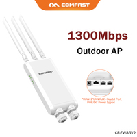 COMFAST 1300Mbps Outdoor WiFi Extender High Power Wireless Router AP 2.4G/5.8G Long Range Signal WiFi Repeater 48V POE CF-EW85