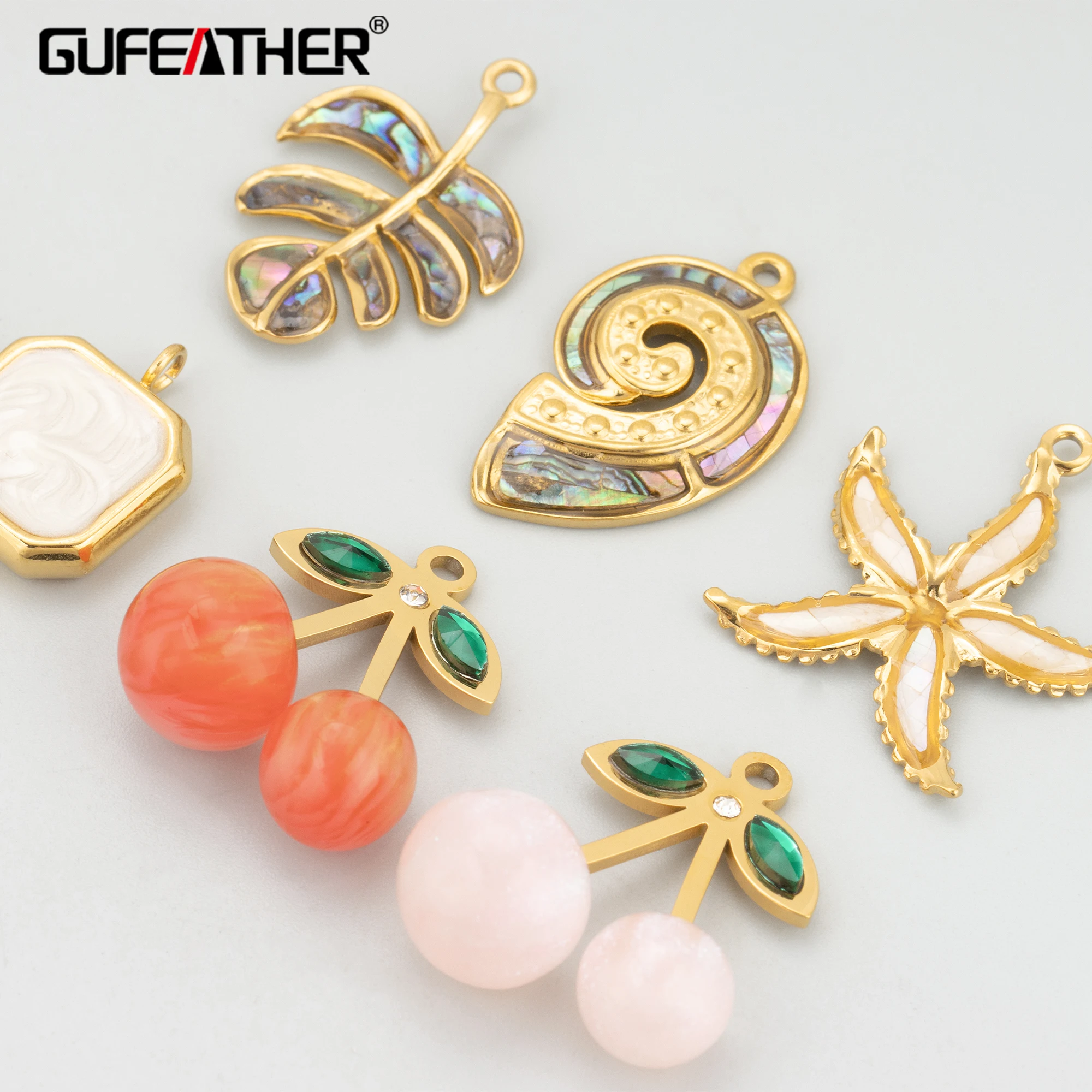 

GUFEATHER, 2 шт./лот, MH93, ювелирные аксессуары, нержавеющая сталь, ракушка, подвески, ручная работа, изготовление украшений, подвески для рукоделия