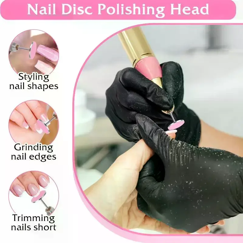 25mm Pedicure Disc Set with Replaceable Sanding Paper Electric Foot Files for Callus Removal Dead Skin Cleaner Foot Care Tool