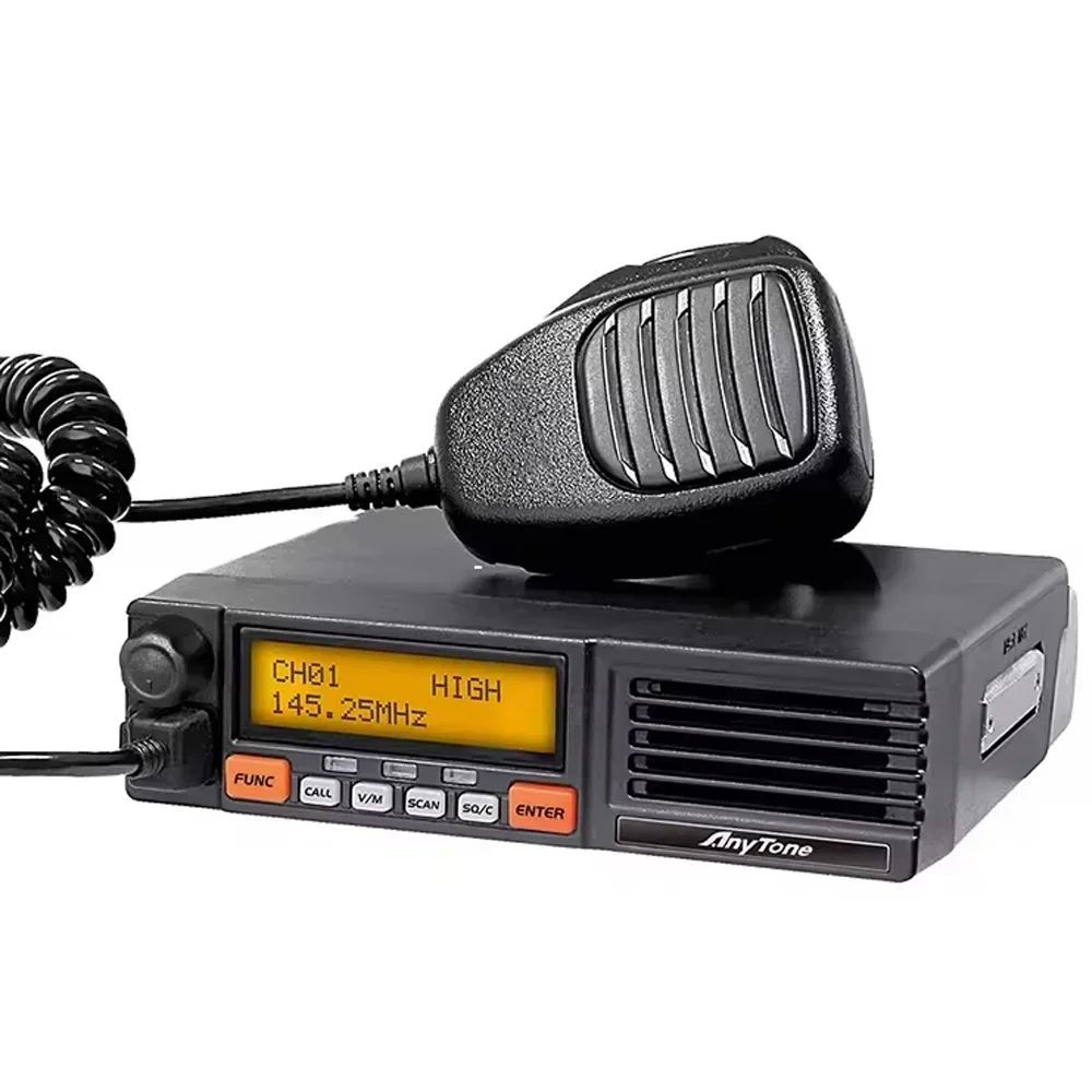 Anytone AT-5189 Car Radio 60w High power UHF VHF Mobile Base Station walkie talkie 100km long range 250 channels two-way radio