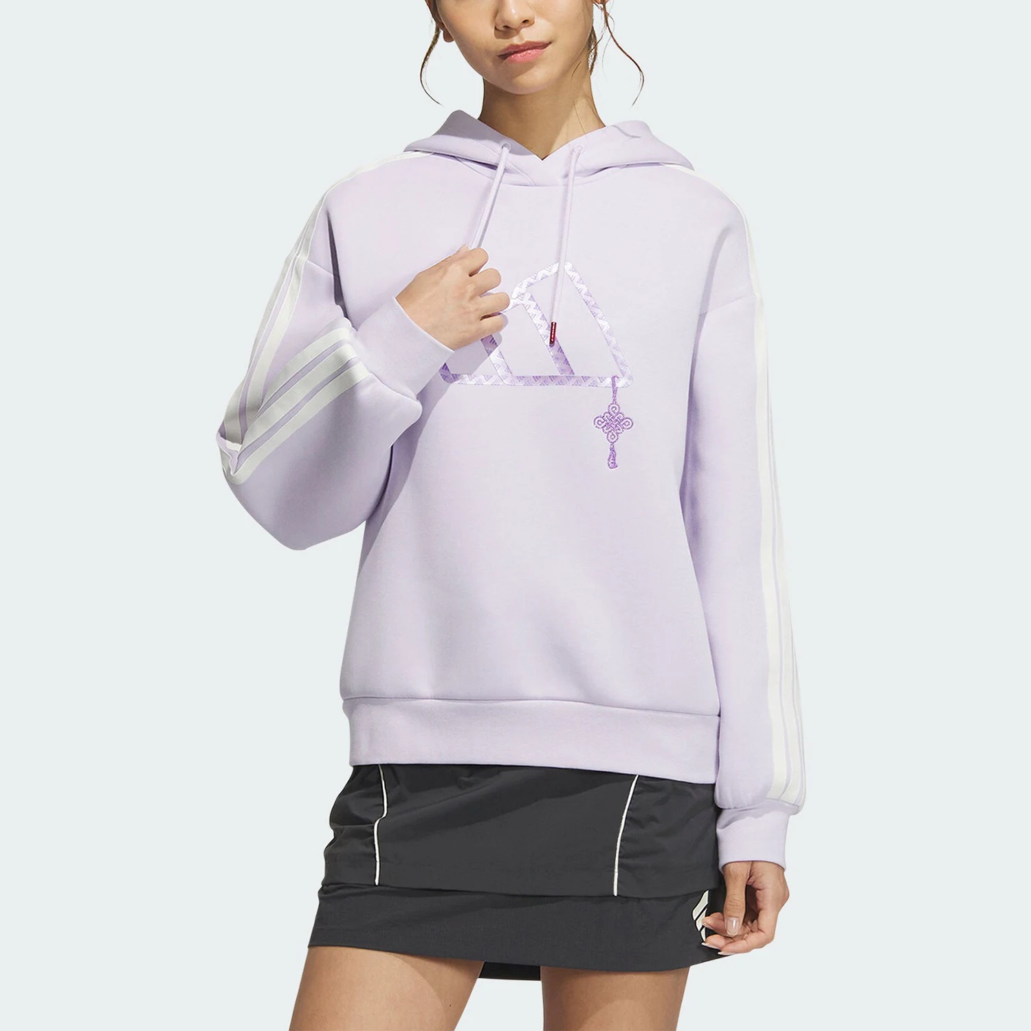 

Adidas genuine genuine CW HOODY Women's Year of the Snake Double-sided Knitted Sweater JZ1637