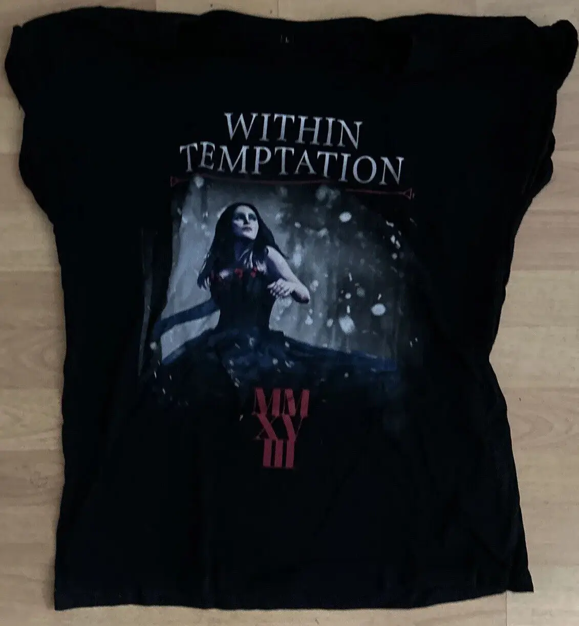 Within Temptation European Tour 2018 Concert￼ Shirt Symphonic Heavy Metal Large