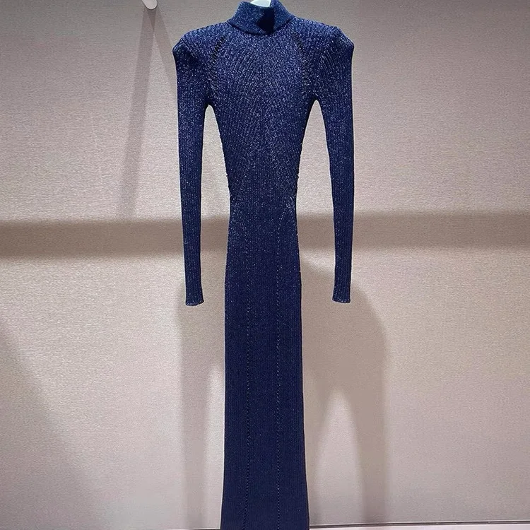 Ele ouro malha gola alta camada base dr oco design longo sve feminino dr versão premium europeu sle