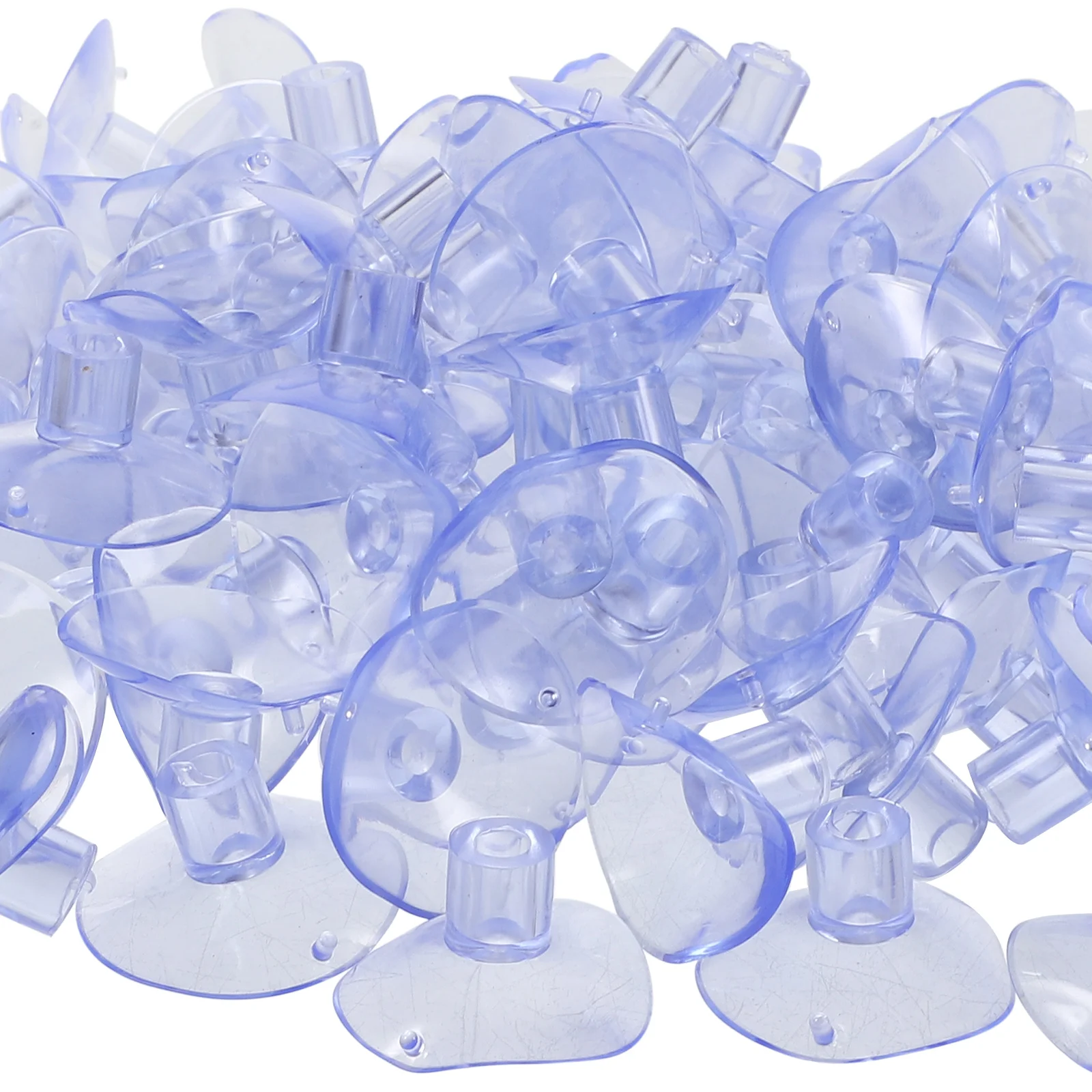

100pcs 35mm Transparent Suction Cups for Glass PVC Strong Suction Flagpole Accessories Vertical Hole Office Library Decorative