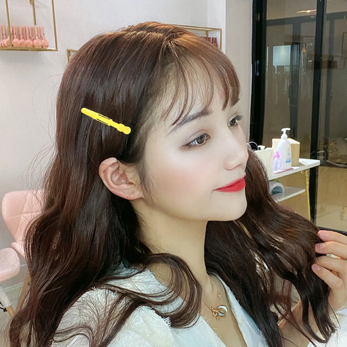 

15pcs Hairdressing Salon Styling Holders Lightweight Sturdy Strong Grip for Professional Home Use Partition Hair
