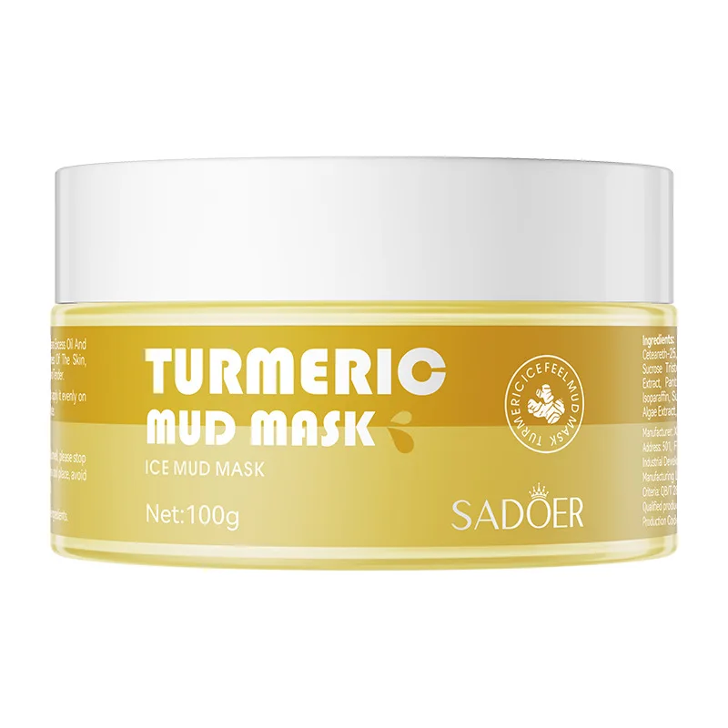 Turmeric Cranberry Facial Mask Clay Mud Masks Moisturizing Removal Blackhead Whitening Face Mask Mud Skin Care 100g