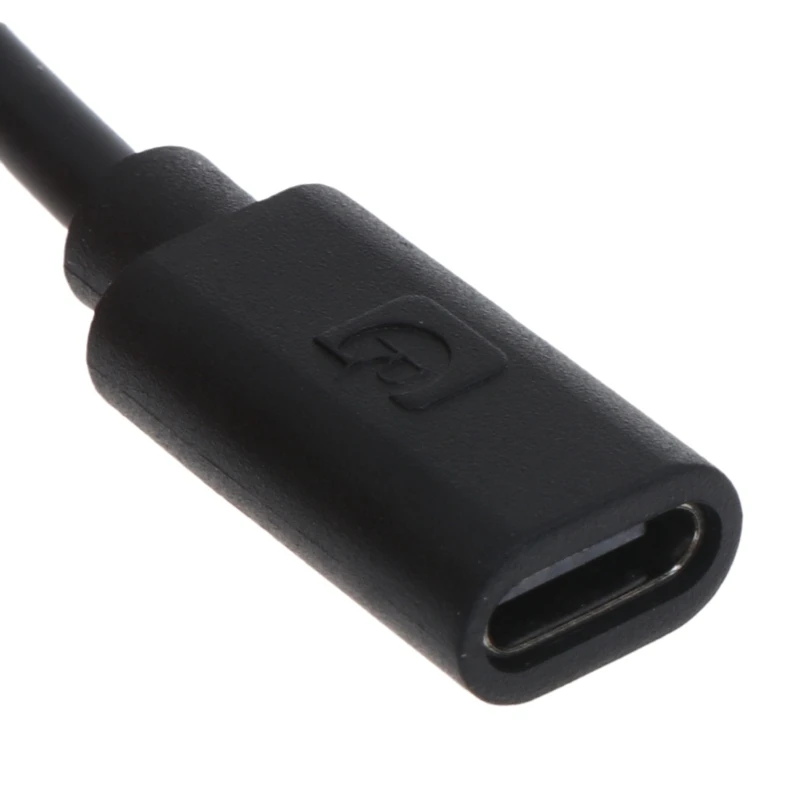 كابل مفتاح الطاقة لراسبيري بي 4B امدادات الطاقة ، USB نوع C ذكر إلى نوع C أنثى تمديد كابل مع زر تشغيل/إيقاف