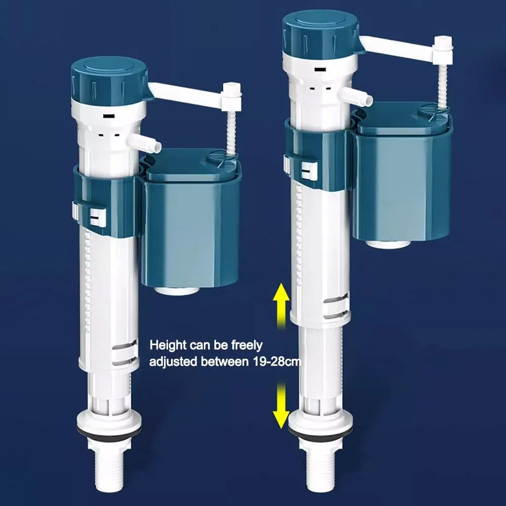 Adjustable Toilet Cistern Fill Valve Replacement Silent Entry Inlet Flush Valve Bottom Siphon Dual Flush Toilet Float Valve