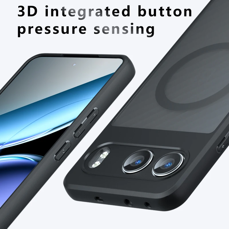 For Oneplus Nord 4 Case Luxury Armor Frosted Magnetic Transparent Cover For One Plus Nord 4 Nord4 Shockproof Bumper Funda