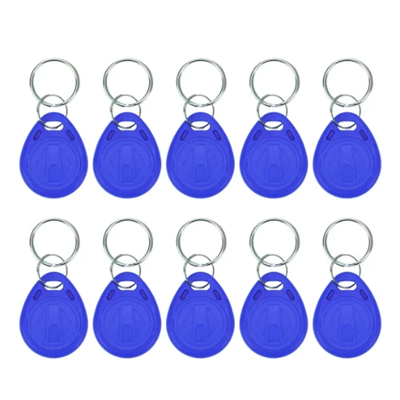 5YOA 10pcs 125KHz Read-Only RFID TK4100 EM4100 Proximity Keyfobs Smart Secure Door Entry Access Control ID Keychain Token Tag