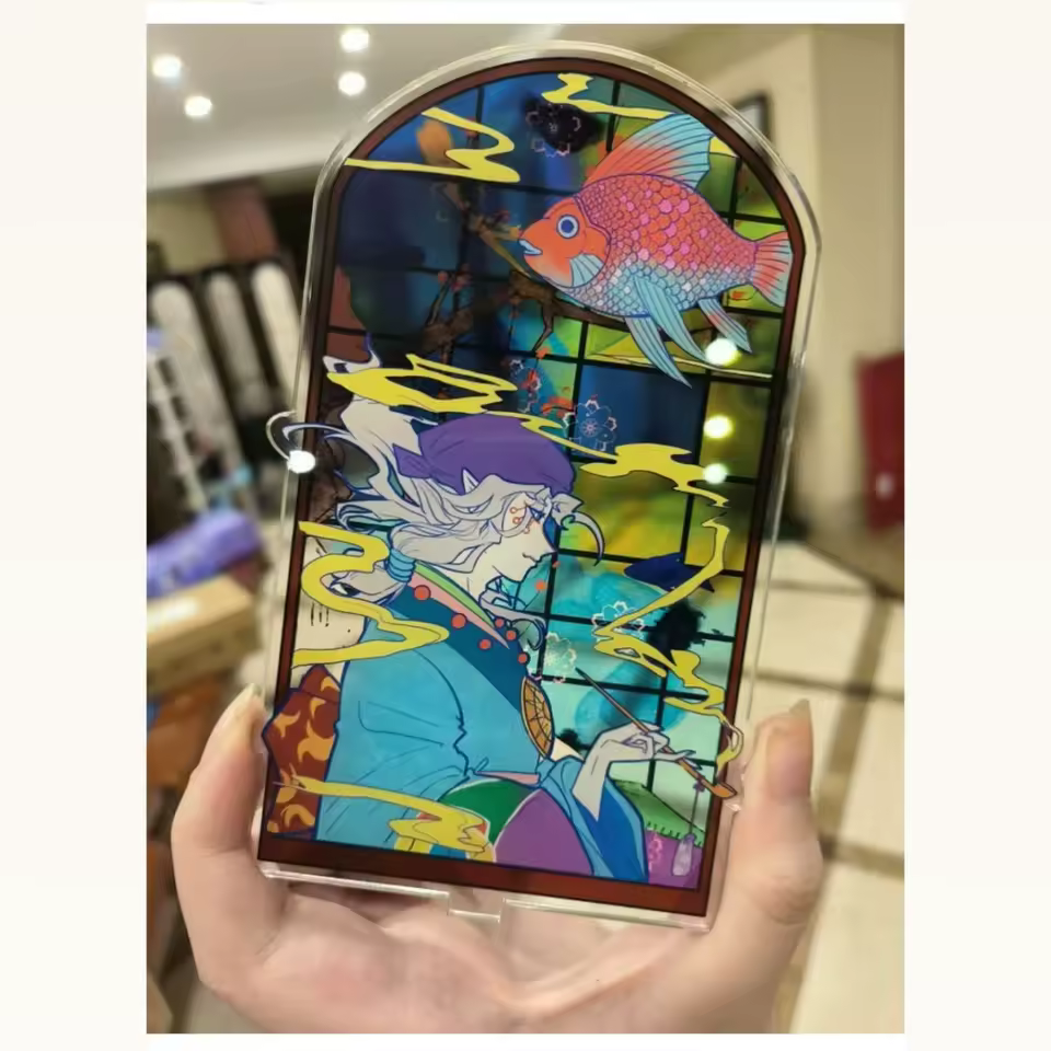 Mononoke Stained Window Acrylic Stand Kusuriuri Figure Desk Display Anime Goods Collection Cute Room Decor Ornament Friend Gift