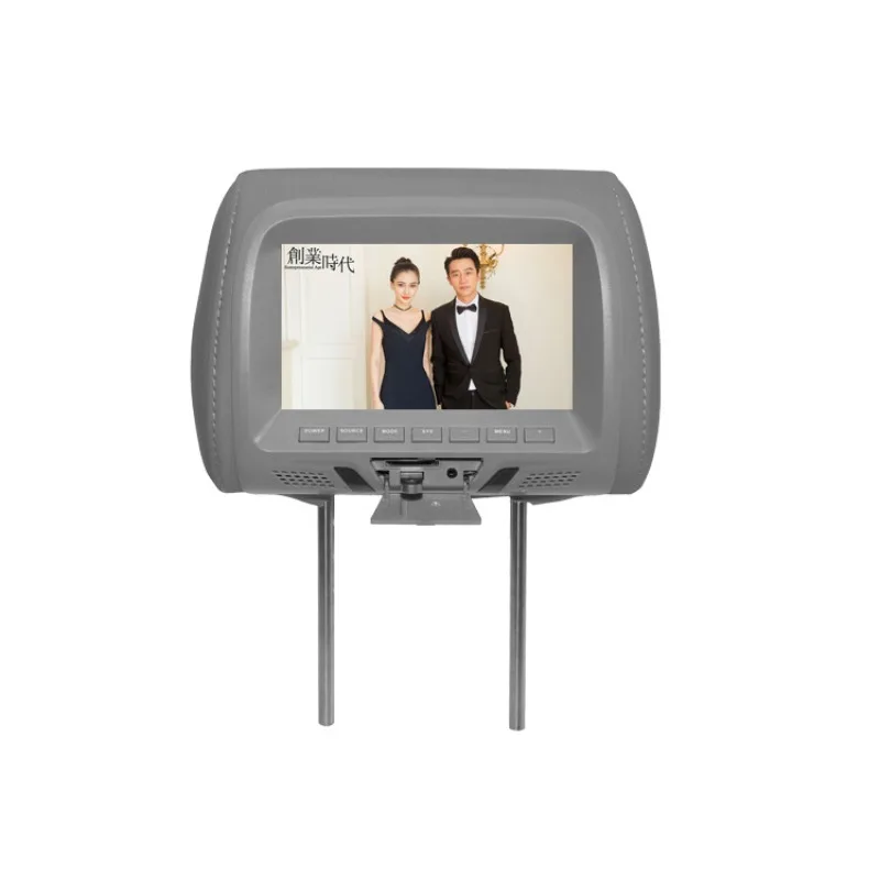 7 Inch Car Headrest Monitor Rear Seat Entertainment Multimediaa Player USB SD Rear Seat Entertainment Headrest Monitor