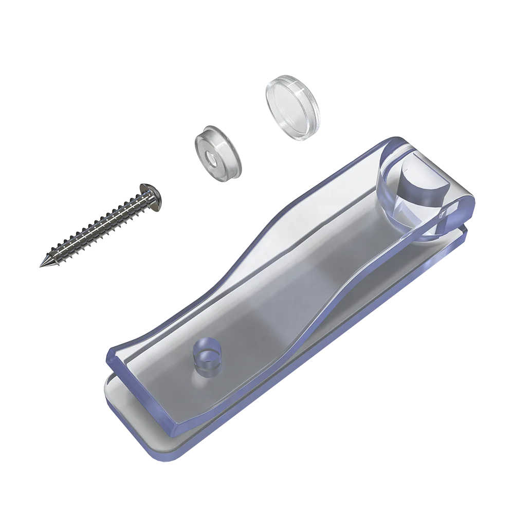 Hoge kwaliteit populaire verkoop kettingclip CSD02-C-1 monteren aan de muur voor verticale jaloezieën gordijnaccessoires Romeinse schaduwcomponent