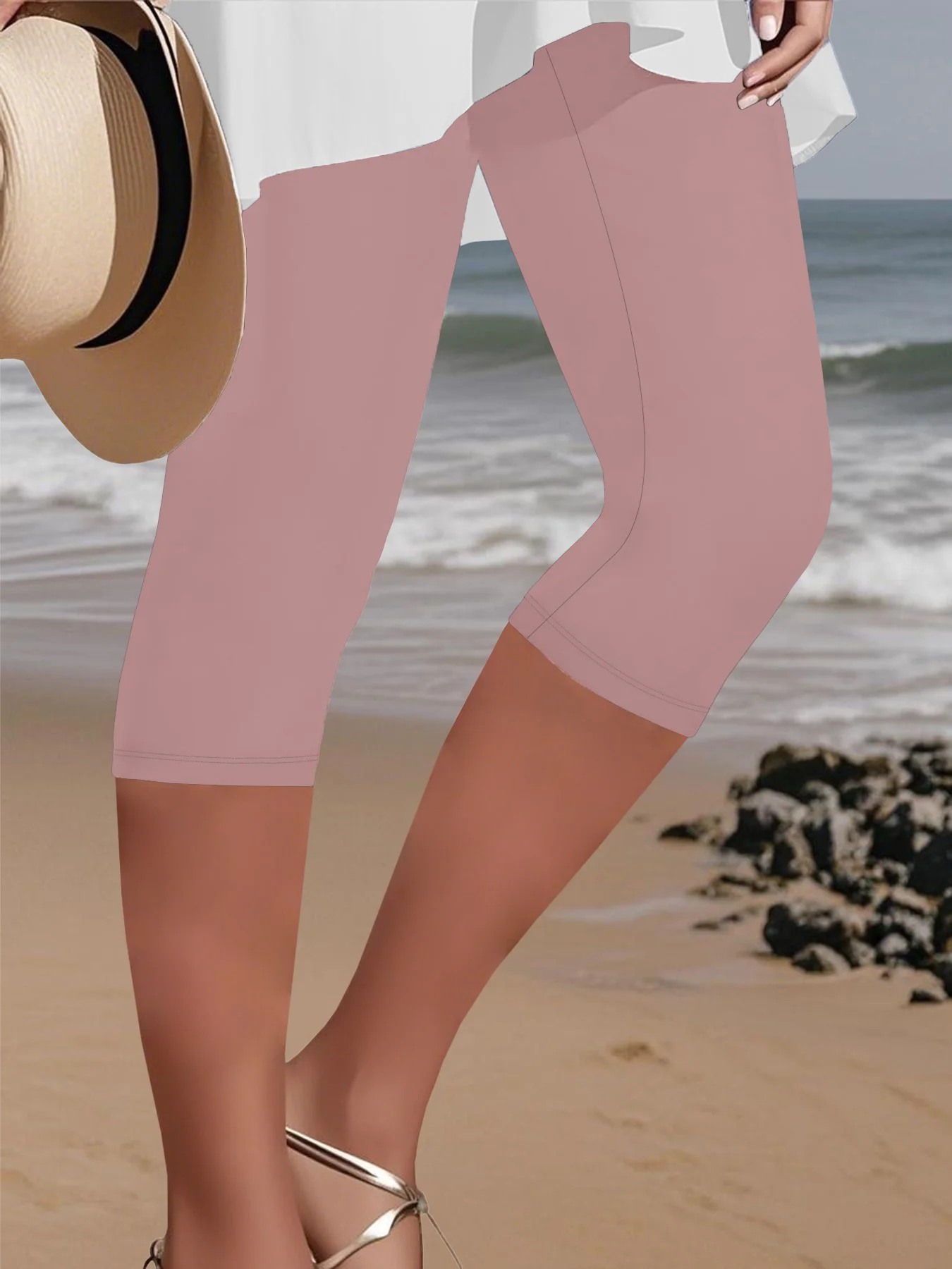 

Women's Super Soft Capri Pants High Stretchy Breathable Sports Pants Workout Running Yoga Athletic Leggings