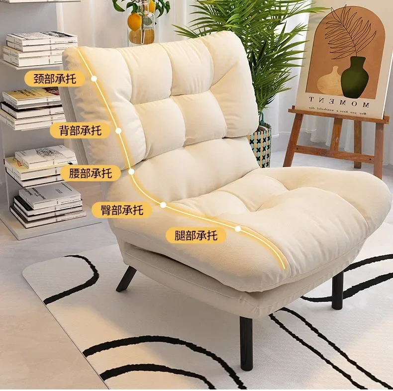 b25   lazy sofa single balcony recliner bedroom folding sofa back chair can sleep and relax