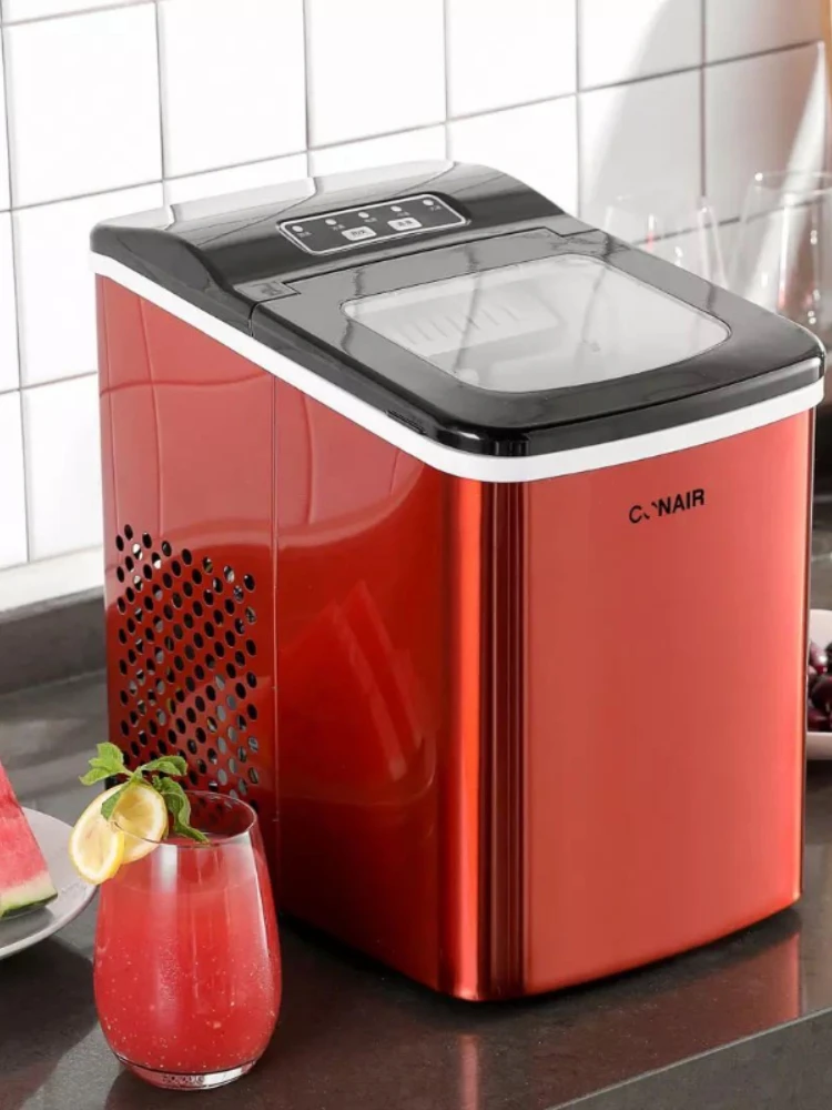 CONAIR-máquina de hielo de acero inoxidable, pequeña máquina de hielo automática para dormitorio, encimera, cubo Icee Mini