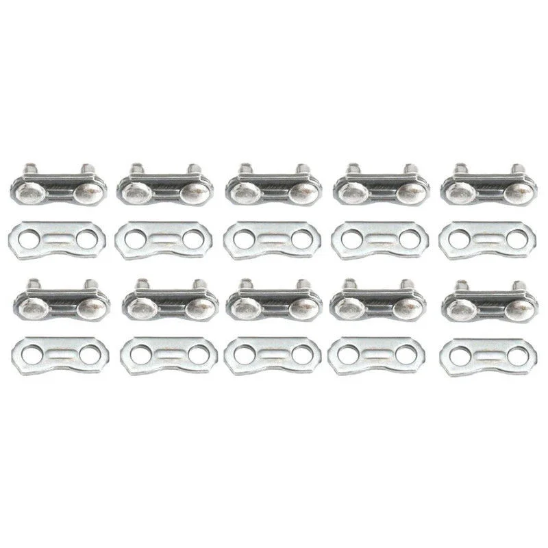 10 Buah Tautan Penggabung Rantai Gergaji Baja Tahan Karat untuk Mencantum 325 058 Rantai Bagian Gergaji Mesin Aksesori Peralatan Listrik Taman