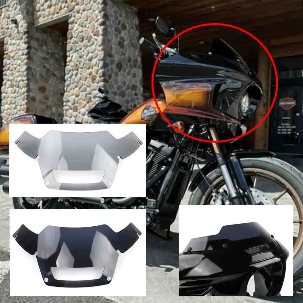 For Harley Softail Low Rider ST FXLRST 2022-2024  New Motorcycle Accessories Black Includes Smoked Windshield Panels