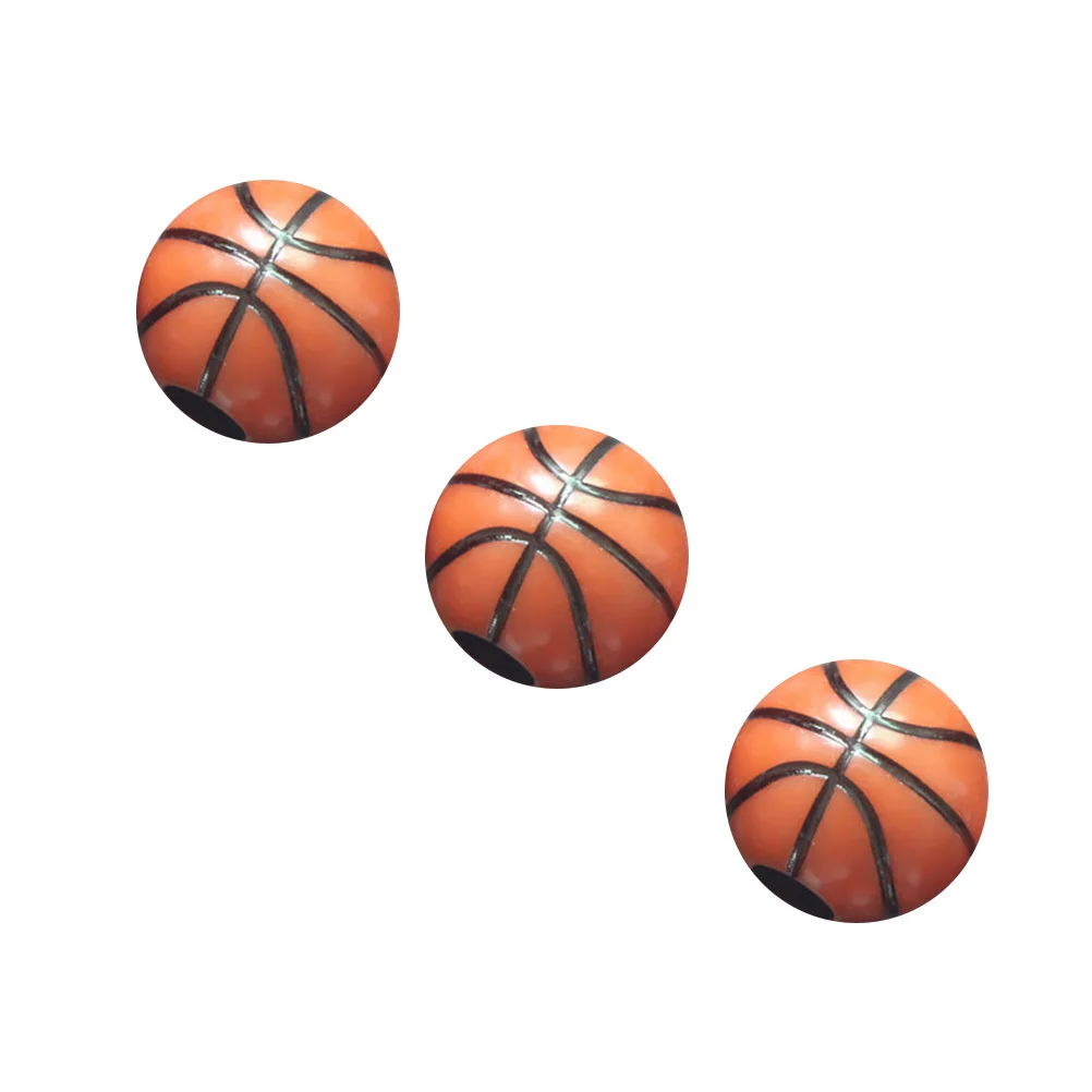 

60Pcs Plastic Basketball Shaped Beads 12mm DIY Craft Kits for Kids Jewelry Making Necklaces Bracelets Accessories