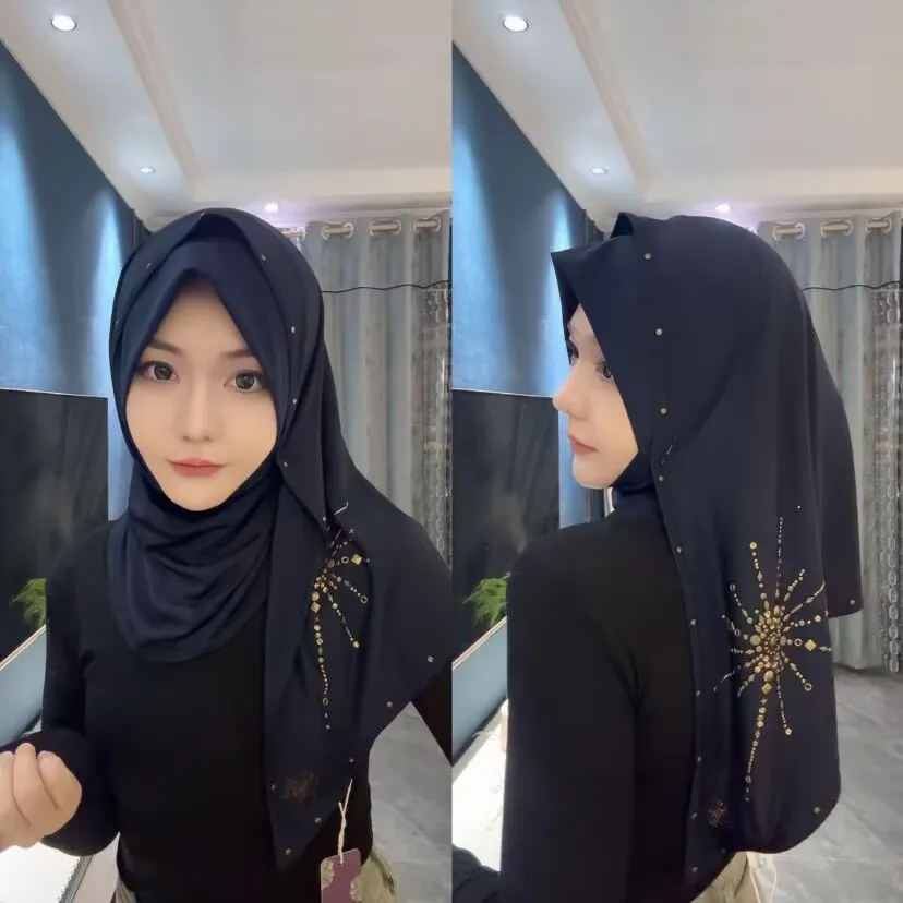 

Muslim Islam Wrap Hijab New Design Arabian Lady Shayla Scarves