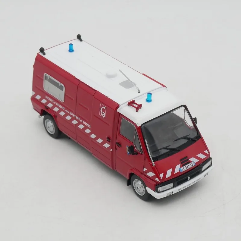 IXO 1:43 Scale French Fire Engine Vehicle Simulation Alloy Car Model Diecast Toy Vehicle Collectible Souvenir