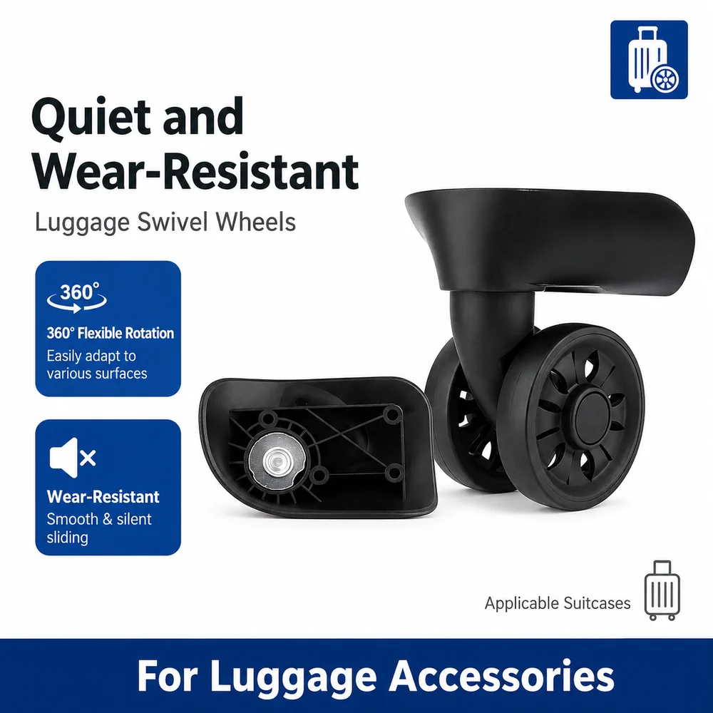 Replacement Wheels For Paul Polo Red Eagle L-P Luggage 360° Silent Spinner Caster Suitcase Parts Repair Accessories 360° Spinner