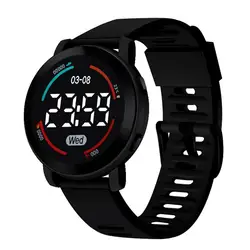 Electronic Watch Life Waterproof Button Operation LED Sports Digital Wrist Watch Birthday Gift For Student