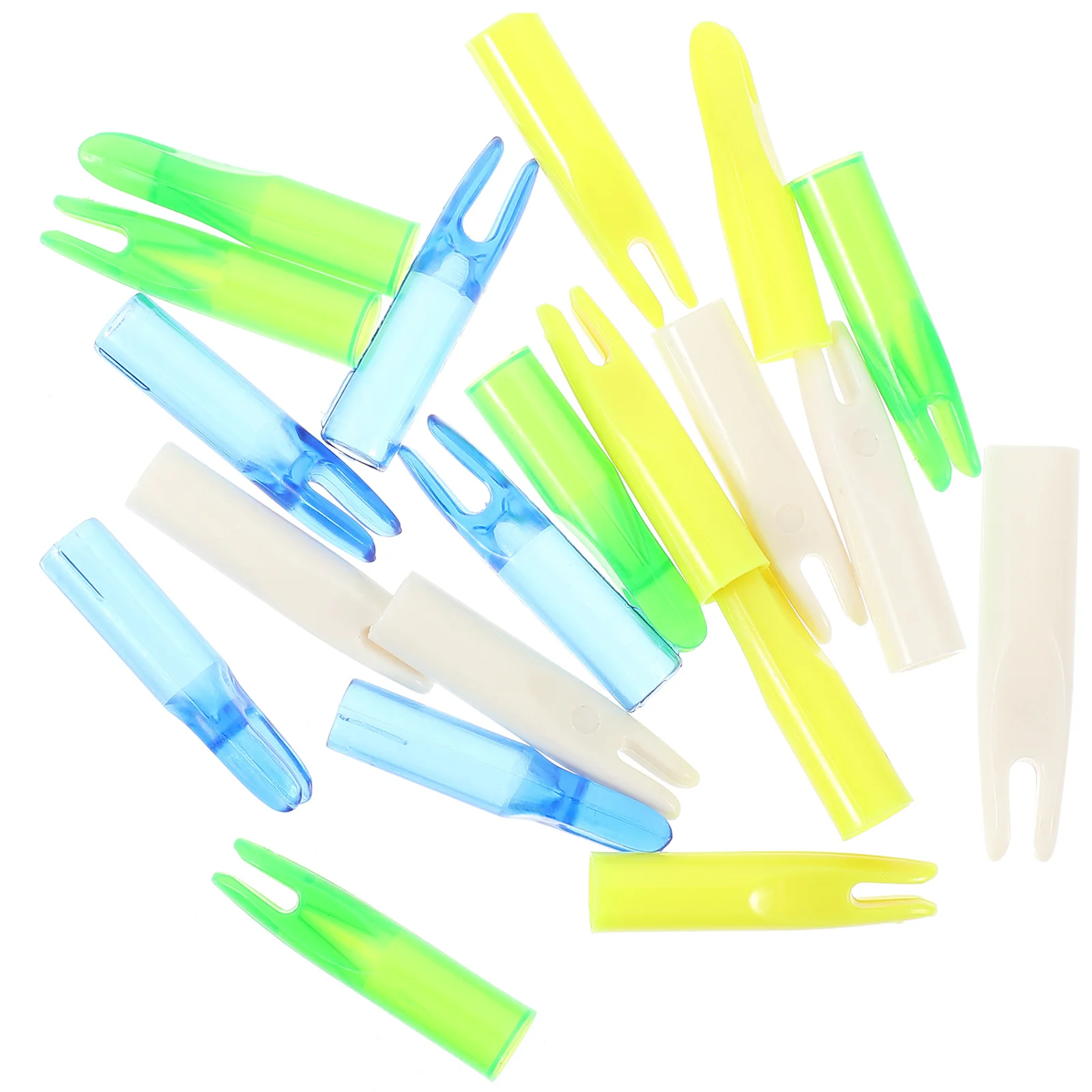 

20 Pcs Arrow Tail Jacket Hunting Nock Outdoor Replacement Arrows Rest for Thumb