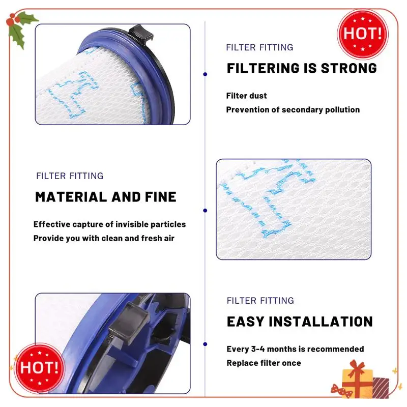 ABLE-3 Buah Filter Aksesori Penyedot Debu untuk ZR009001 Penggantian Suku Cadang Rowenta Air Force 360 X-Pert RH9015WO