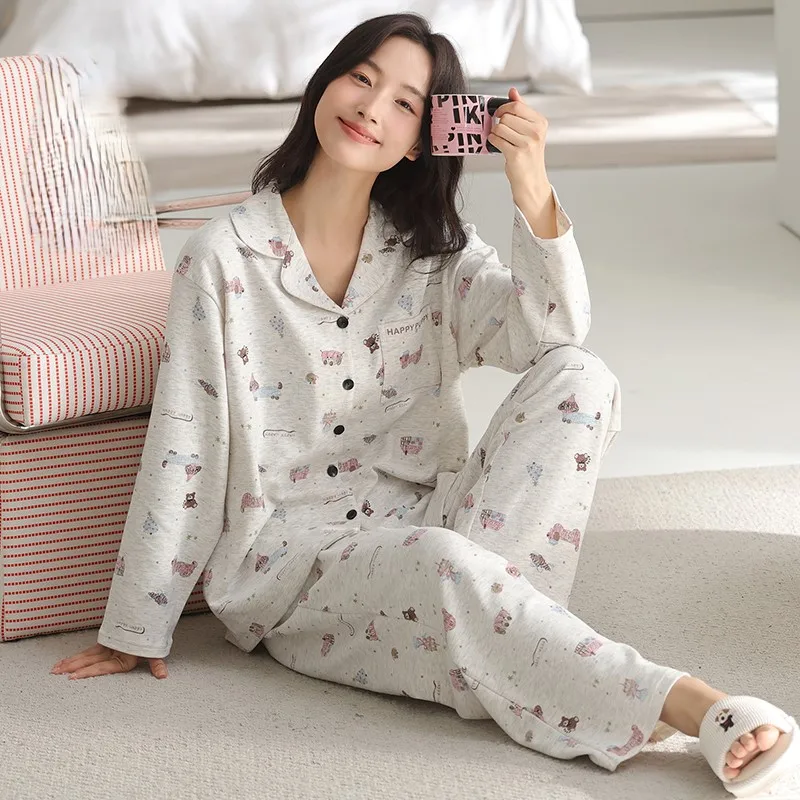 

Pajama Sets Woman Cotton Furry Texture Plush Pyjamas Long Sleeve Hooded Full Length Winter Warm Cozy Thermal Heavyweight Quilted