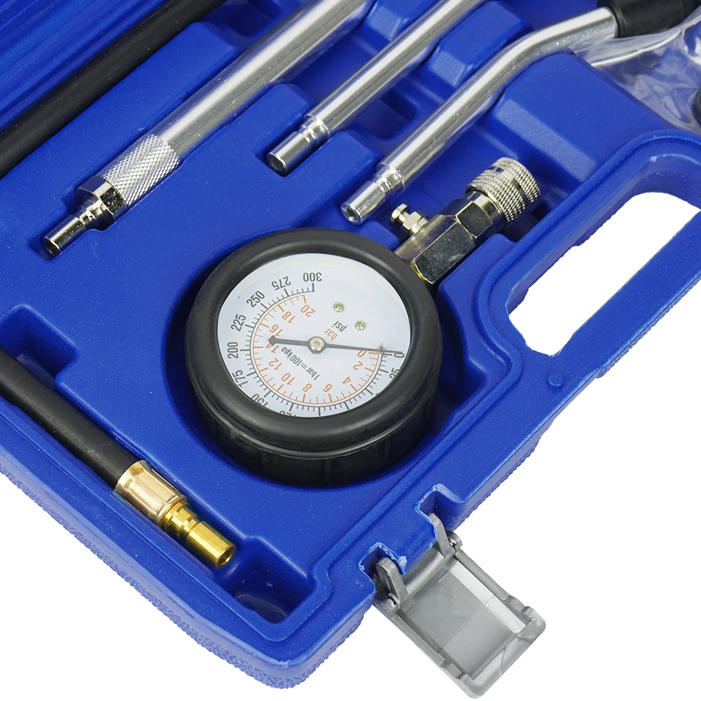 New Rapid Connected Petrol Gas Engine Cylinder Compressor Gauge Meter Test Pressure Compression Tester Leakage Diagnostic