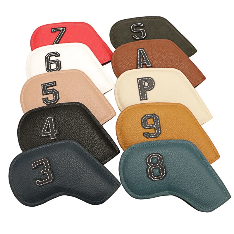 

Hot New Number Golf Iron Head Covers Iron Headovers Wedges Covers 3-9 ASP 10Pcs