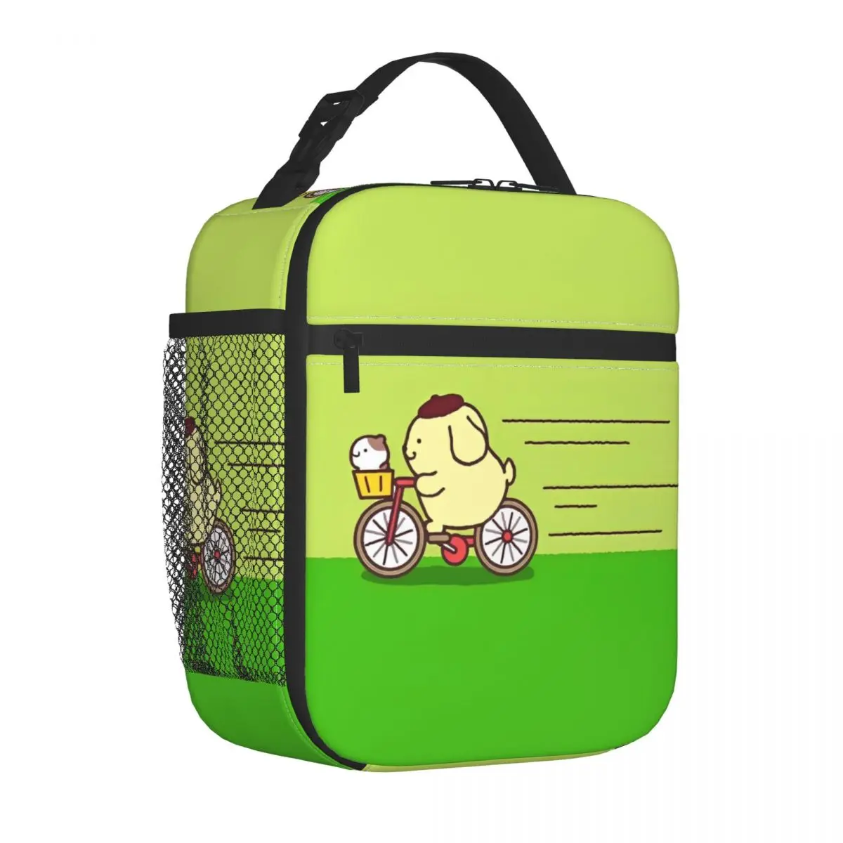 Pom Pom Purin Cycling Insulated Lunch Bags High Capacity Lunch Container Cooler Bag Tote Lunch Box Work Travel Girl Boy