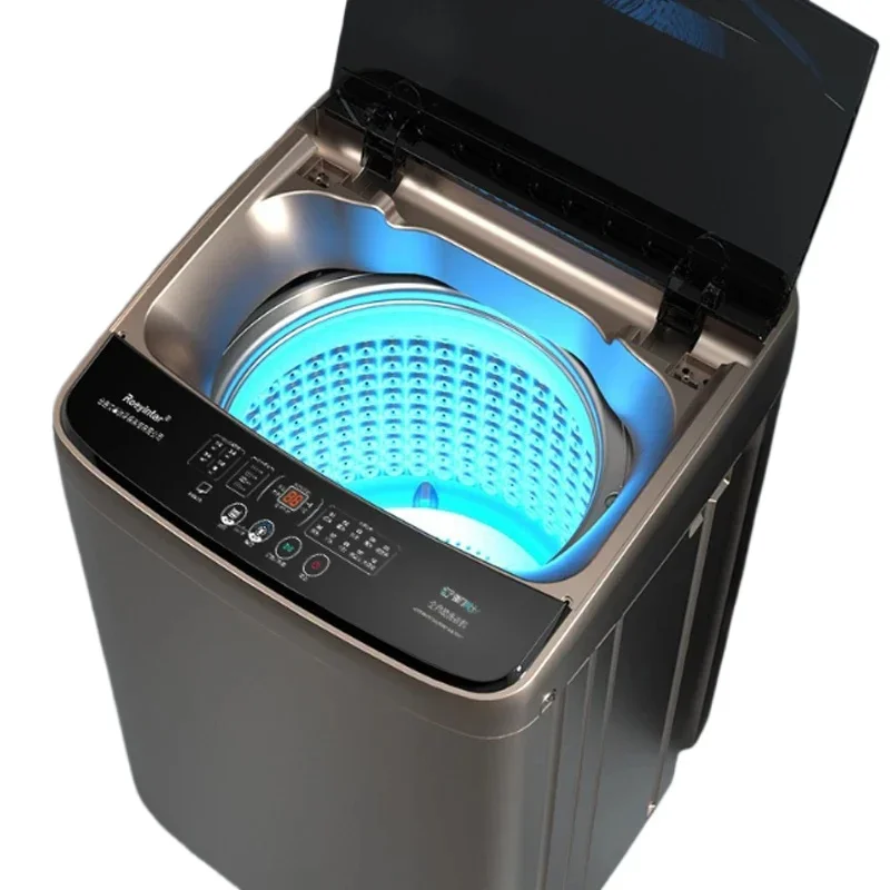 

12KG Automatic Washing Machine Blue Light Antibacterial Portable Large Capacity Laundry Clothes Dryer Inverter for Home Dorms RV