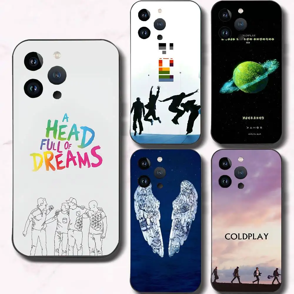 Чехол для телефона Band C-Coldplay, черный, силиконовый, мягкий, для iPhone 17 16 15 14 13 12 11 Air Pro Max Plus, горячая распродажа